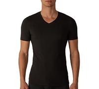 Baci & Abbracci ® Set 3 Magliette Intime Uomo Cotone Elasticizzato Scollo V T Shirt Finissima Cuciture Piatte Intimo Maglietta Uomo Nera Bianca e Colorata BATS500 (S, 3 Nere)