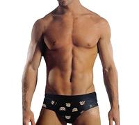 Baci & Abbracci Set 6 Slip Uomo Cotone Elasticizzato Mutande Uomo Cotone Underwear Intimo Uomo Blu Nero Grigio (XXL, BAU421)