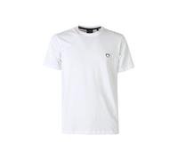 Baci & Abbracci T-shirt girocollo in cotone da uomo con logo - bianco