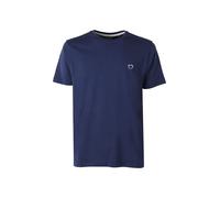 Baci & Abbracci T-shirt girocollo in cotone da uomo con logo - blu