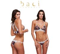 Set Intimo Floreale con Reggiseno in Pizzo - M/L