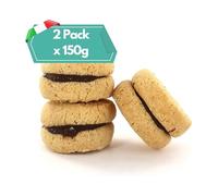 Baci di Dama Artigianali 2x150 g - Biscotti alle Nocciole e Cioccolato