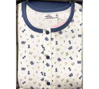 Baci di Notte Camicia da Notte in Caldo Cotone da Donna Aperta Avanti 50015 2309