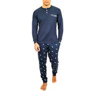 Baci e Abbracci Pigiama Uomo Invernale Lungo 100% Caldo Cotone Interlock in Scatola Pigiama Uomo Cotone Lungo Adulto Ragazzo Fantasie Eleganti