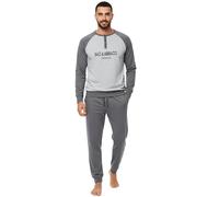 Baci e Abbracci Pigiama Uomo Invernale Lungo 100% Caldo Cotone Interlock in Scatola Pigiama Uomo Cotone Lungo Adulto Ragazzo Fantasie Eleganti