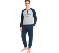 Baci e Abbracci Pigiama Uomo Invernale Lungo 100% Caldo Cotone Interlock in Scatola Pigiama Uomo Cotone Lungo Adulto Ragazzo Fantasie Eleganti