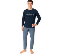 Baci e Abbracci Pigiama Uomo Invernale Lungo 100% Caldo Cotone Interlock in Scatola Pigiama Uomo Cotone Lungo Adulto Ragazzo Fantasie Eleganti