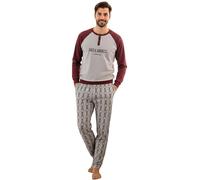 Baci e Abbracci Pigiama Uomo Invernale Lungo 100% Caldo Cotone Interlock in Scatola Pigiama Uomo Cotone Lungo Adulto Ragazzo Fantasie Eleganti