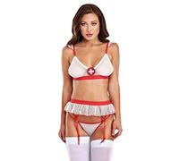 Baci Lingerie Always On Call Nurse 3-Pc Set, Taglia S/M - 100 Gr