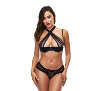 Baci Lingerie Criss Cross Bikini Set Nero, Taglia S/M - 100 Gr