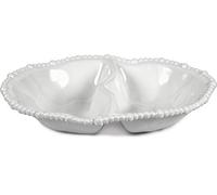 BACI MILANO - ANTIPASTIERA IN MELAMINA - 33x22.5cm H.7cm - bianca - COND.COL01