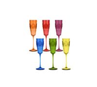 Baci Milano Baroque & rock anniversary - Set 6 Flute Champagne Colori Assortiti Baroque & rock anniversary - Set 6 Flute Champagne Colori Assortiti
