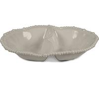 Baci Milano Collezione Joke Table & Kitchen Antipastiera Melamina - 33 x 22,5 cm, H 7 cm Coloer Tortora