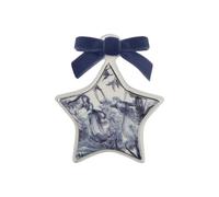 Baci Milano decorazioni di Natale Stella piatta in porcellana collezione Versailles