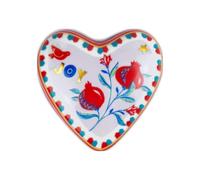 Baci Milano MAMMA MIA - CUORE PICCOLO IN PORCELLA - FIORI- HEA2.MAM01-9,5x9,5 cm H 4cm