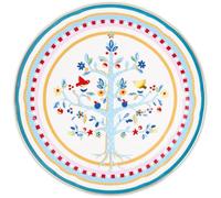 Baci Milano Piatto Torta Porcellana decoro Albero della Vita diam 32cm