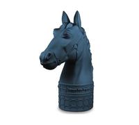 Baci Milano Scacchi linea Optical Cavallo Horse mini in poliresina blu/grigio h 12,5 cm