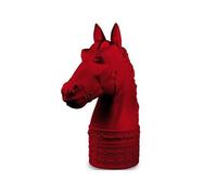 Baci Milano Scacchi linea Optical Cavallo Horse mini in poliresina rosso h 12,5 cm