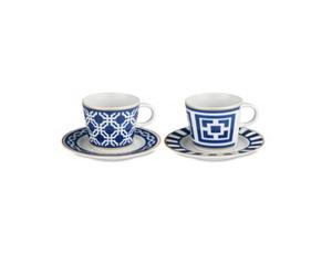 Baci Milano set 2 pezzi tazzina caffè con piattino in porcellana collezione Infinity