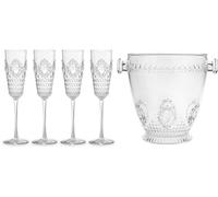 Baci Milano Set 4 flute champagne + secchiello Baroque & Rock Anniversary