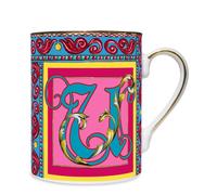 BACI MILANO TAZZA MUG 400 ML CON INIZIALE IN PORCELLANA - ORTIGIA
