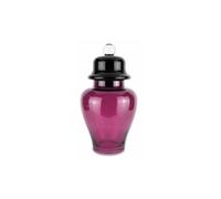 Baci Milano Vesti la tavola (cachemire fucsia) - potiche in vetro ø 27cm h 46cm Vesti la tavola (cachemire fucsia) - Potiche in vetro Ø 27cm H 46cm