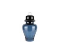 Baci Milano Vesti la tavola (fashion blu) - potiche in vetro ø 27cm h 46 cm Vesti la tavola (fashion blu) - Potiche in vetro Ø 27cm H 46 cm