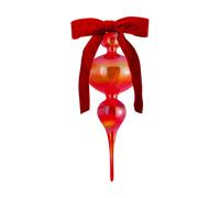 Baci Milano xmas carol - decorazione natale in vetro h 34 cm, rosso xmas carol - decorazione natale in vetro h 34 cm, rosso