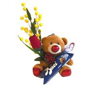 Baci Perugia Regalo San Valentino e Festa della Donna 2025 - Peluche Orsacchiotto + Tubino Perugina 37,5gr - Regalo Natale 2024 (BACI PERUGINA CLASSICI)