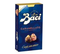Baci Perugina Caramellato alle Mandorle Pralina con Copertura di Cioccolato Fondente al Gusto di Caramello Ripieno con Nocciola e Mandorle Scatola 200g