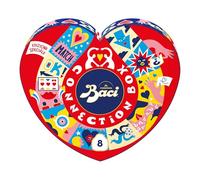 BACI PERUGINA Classico Connection Box Cioccolatini Fondenti ripieni al Gianduia, Scatola Cuore San Valentino 100g