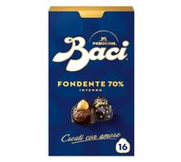 BACI PERUGINA Fondente 70% Cioccolatini Fondenti ripieni al Gianduia, Scatola 200g