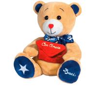 Baci Perugina Peluche con Busta per Lettera e Cioccolatini Extra Fondente Ripieni con Nocciole 100g