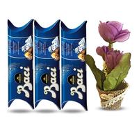 Baci Perugina Regalo San Valentino e Festa della Donna 2025-3 Tubi Da 37,5gr Ciascuno + Calamita Omaggio 13cm - Confezione Regalo