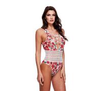 Baci White Floral & Lace Teddy M/L