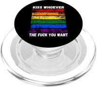 bacia chi vuoi Bandiera arcobaleno LGBTQI PopSockets PopGrip per MagSafe