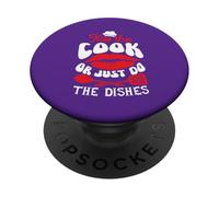 Bacia il cuoco ... o fai semplicemente i piatti PopSockets PopGrip Adesivo