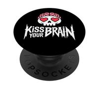 Bacia il tuo cervello - SPED Teacher Special Education PopSockets PopGrip Adesivo