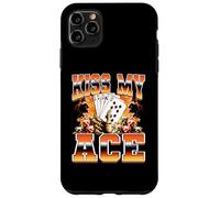 Baciare il mio Ace Poker Giocatore Casino Gioco d'azzardo 90s Bootleg Style Custodia per iPhone 11 Pro Max
