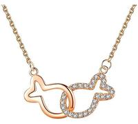 Baciare pesce collana donna coreana clavicola catena semplice alla moda resto della tua vita a te studente luce lusso regaloDesign professionale