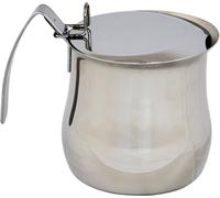 Bacicio Bollilatte a Induzione in Acciaio Inox con Coperchio 3 Tazze - Bombato