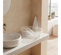 Bacinella con Asse da Lavare Ovale Lavabo con Asse da Bucato Profondo