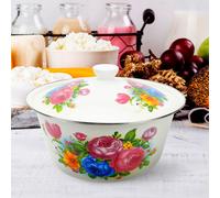 Bacinella Con Coperchio Bacino Conservazione Degli Alimenti Pentole Smaltate