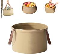 Bacinella Da Viaggio Pieghevole Individuale, Secchio Da Viaggio Portatile, Bacinella D'acqua Pieghevole In PVC, Secchio Pieghevole Portatile Con Manico, For Campeggio, Bucato E Pediluvi(12l)
