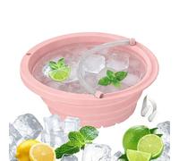 Bacinella frigo compatta, bagno freddo per il viso, pieghevole da 12 x 8 pollici, con manico in silicone, contenitore gommato portatile, refrigerante moderna con stile, routine quotidiana