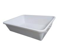 Bacinella frigor vaschetta GRANDE LT 20 Bianca 53x40x15 cm per alimenti in frigo trasporto e conservazione mense hotel ristorante