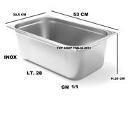 BACINELLA GN 1/1 INOX H GASTRONORM VASCA PROFESSIONALE VARIE MISURE HENDI 6 2023