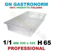 BACINELLA GN 1/1 POLICARBONATO MM. 530x325 GASTRONORM VASCA PROF 12 2022