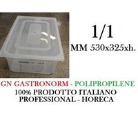 BACINELLA GN 1/1 POLIPROPILENE CON COPERCHIO GASTRONORM VASCA PROF 9 2025