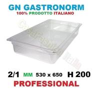 BACINELLA GN 2/1 POLICARBONATO GASTRONORM VASCA PROF VARIE MISURE 12 2022